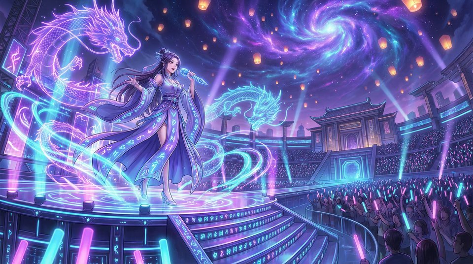 国产霓虹舞台视频